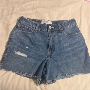 Hollister Women's Distressed Blue Jean Shorts